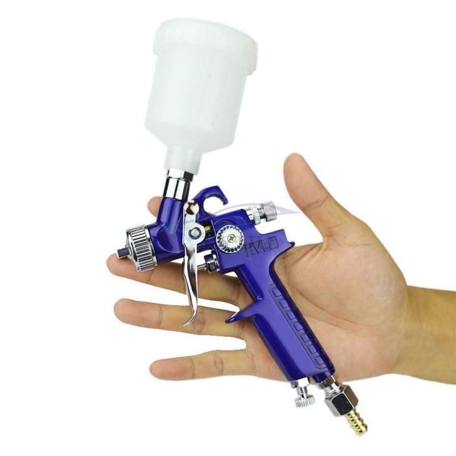 H-2000 Professional HVLP mini Paint Spray Gun with 0.8mm and 1.0mm Nozzles