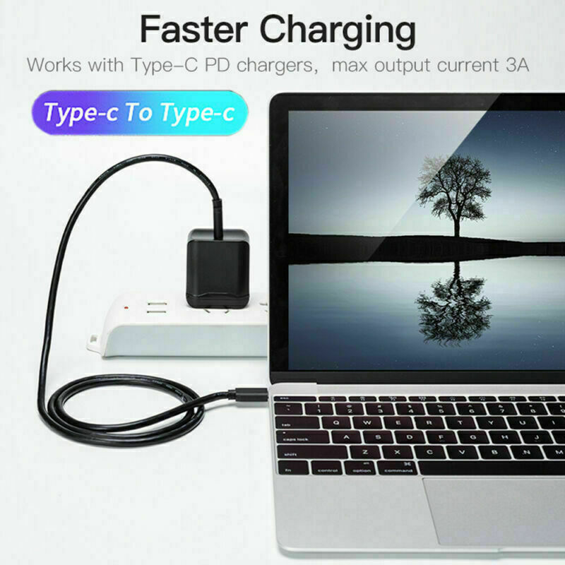 5A USB C to USB C Type C Cable Male to Male PD Fast Charging Data Charger Cable