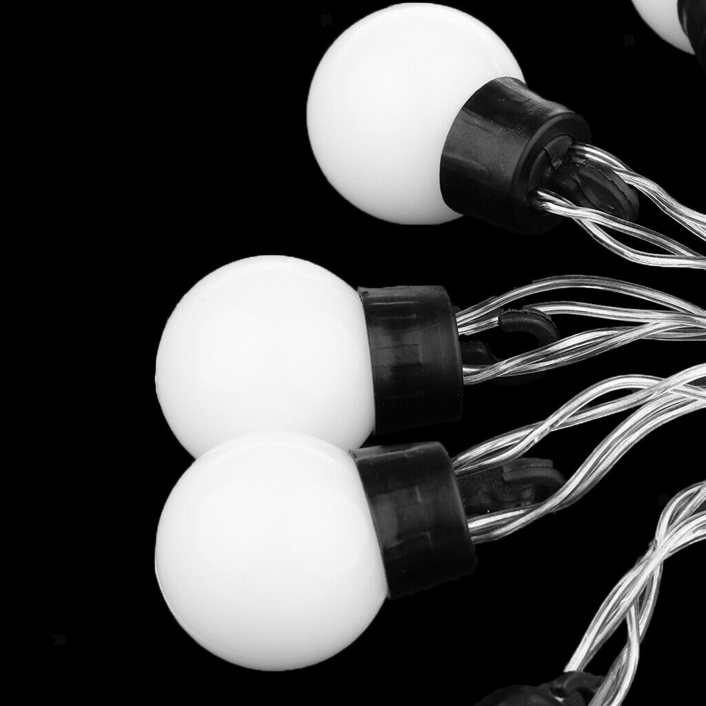 LED Battery Powered Ball Shape String Fairy Light Decoration Lamp White