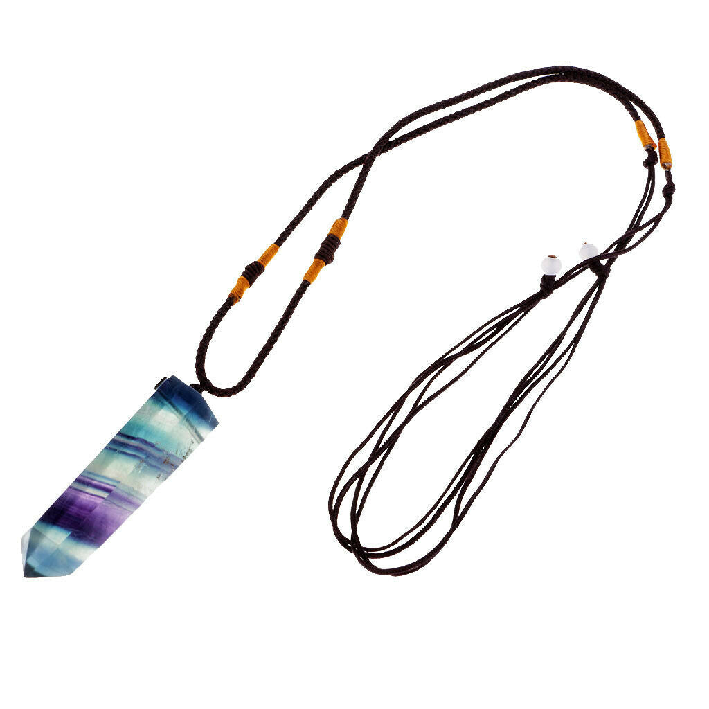 Hexagonal Natural Crystal Pendants Necklace Women Jewelry Gift