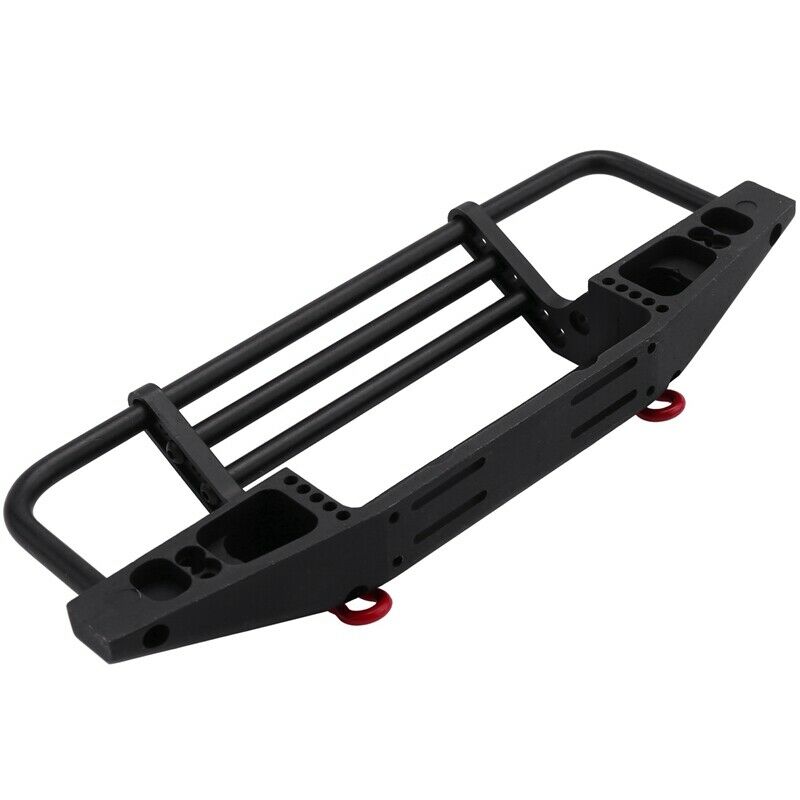 Adjustable Metal Front Bumper with 2 LED Light for 1/10 RC Cler Traxxas 4 DefeG7