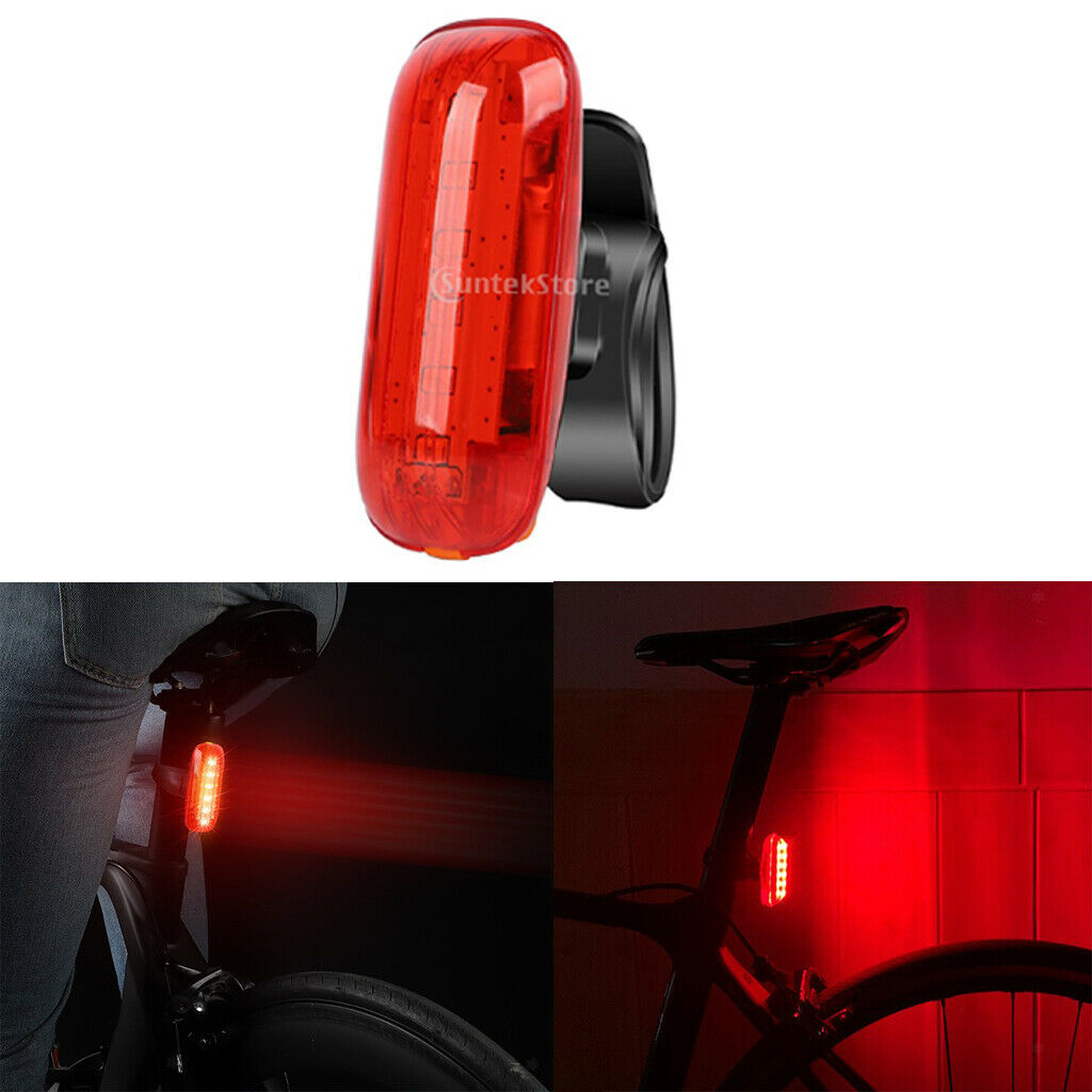 1 lot Waterproof LED Bike Brake Light Sensor Bicycle Rear Light 500mAh USB