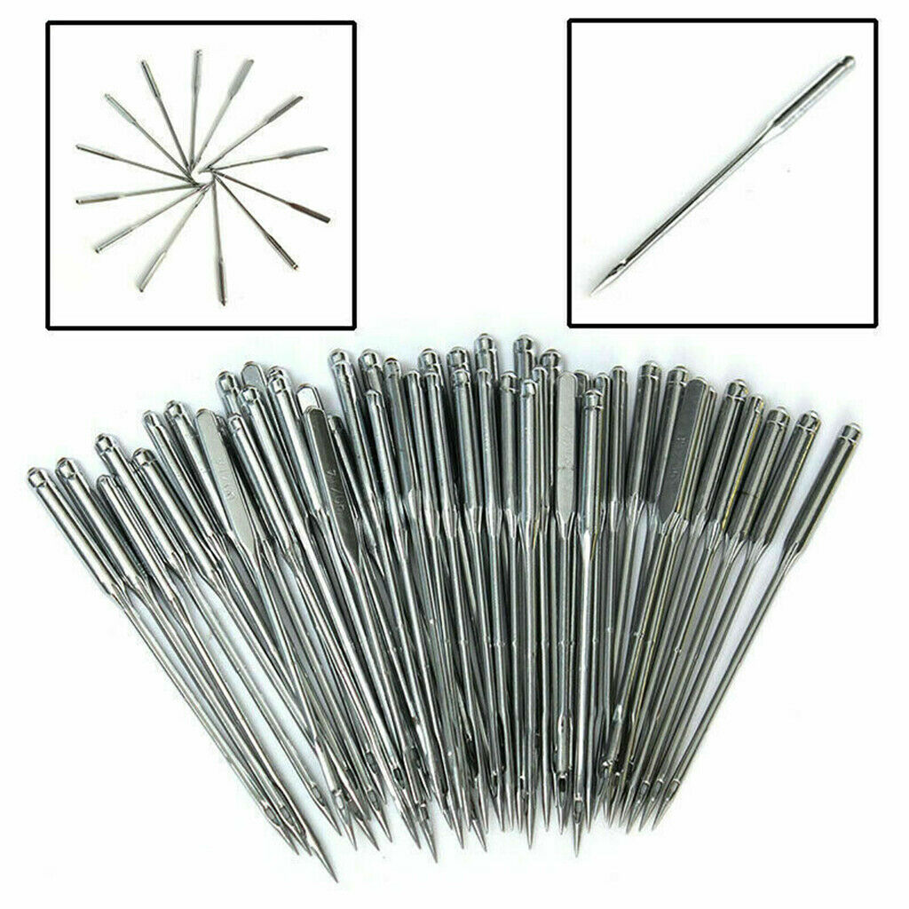 50Pcs Sewing Machine Needles Tool Size 75/11 80/12 90/14 100/16 110/18