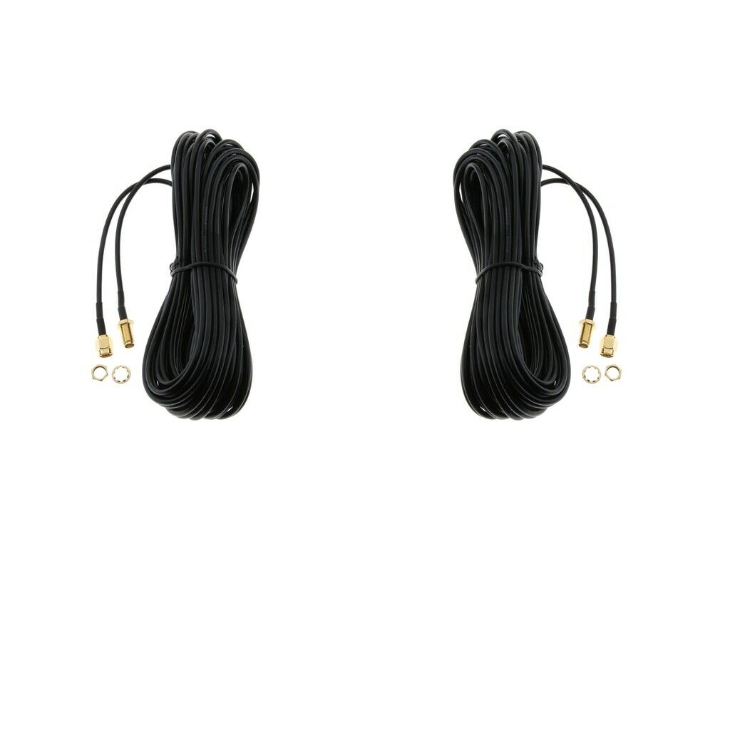 2xRP-SMA Male to Female Extension Cable Line 50 Ohms for WLAN Wifi Antenna#3