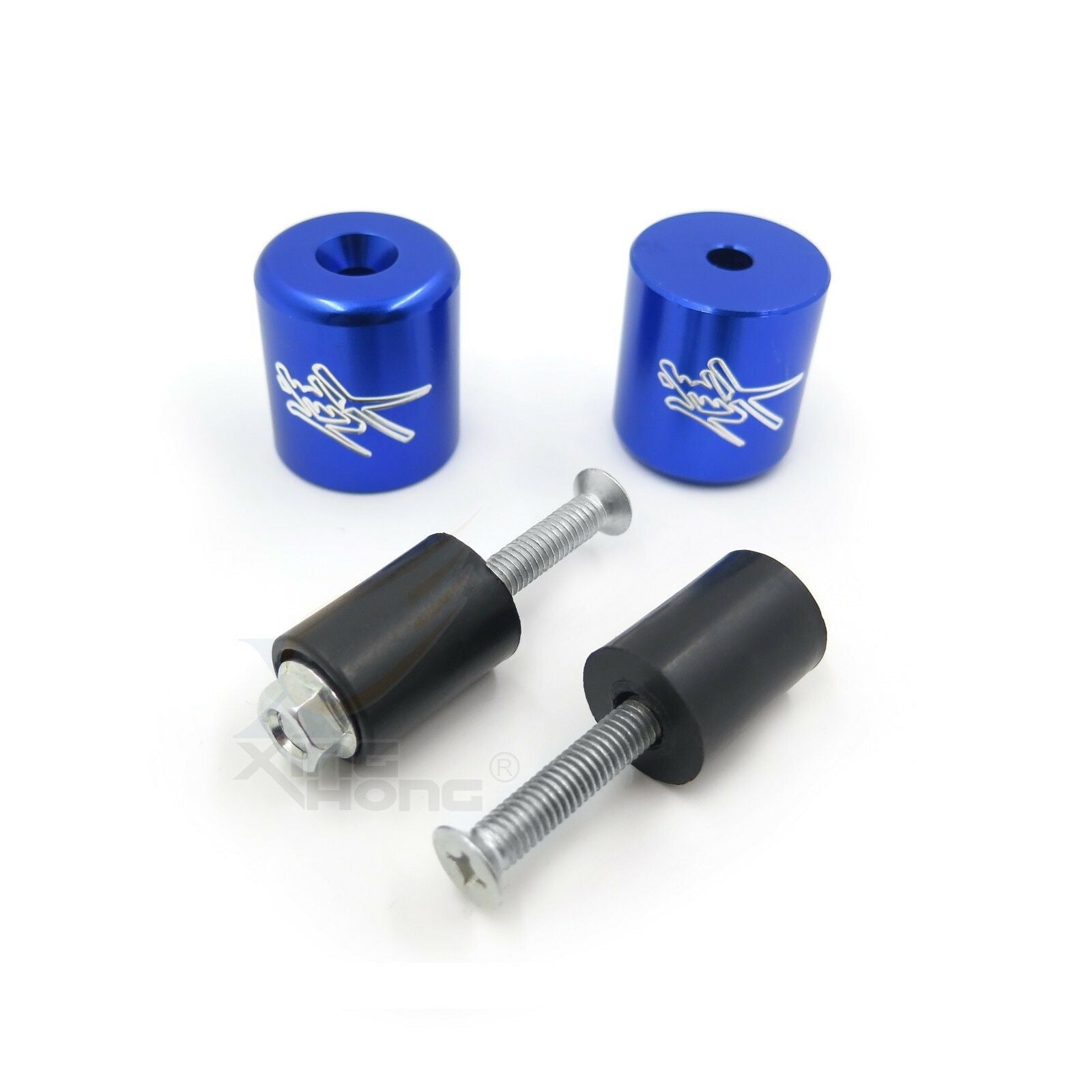 BLUE Hand Bar End Rubber For Suzuki GSXR600 GSXR750 GSXR1000 01-13
