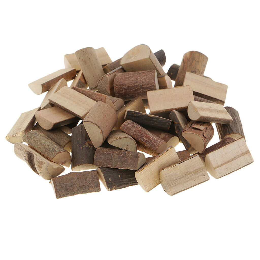 50 Pieces Rustic Wood Half Round Slices Tree for Craft Party Ornaments