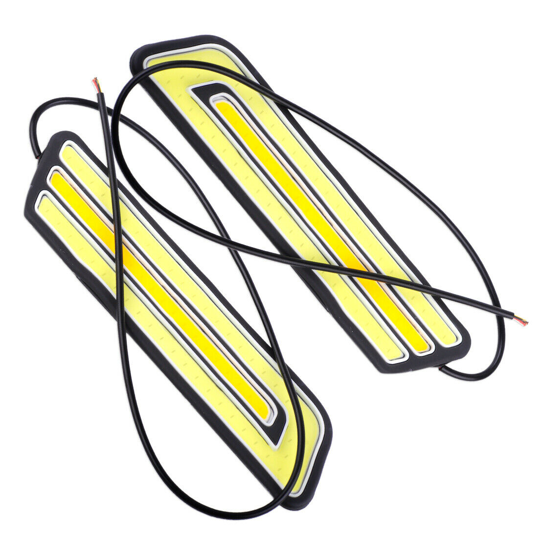 2pcs Waterproof LED COB Car Auto DRL Driving Daytime Running Lamp Fog Light An