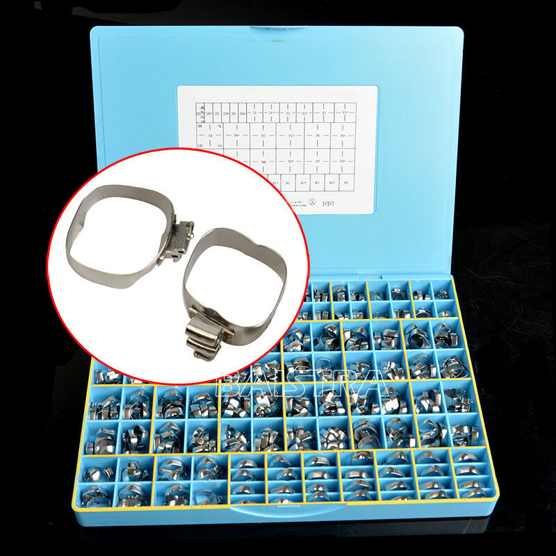 340pcs Dental Orthodontic 1st Molar Roth.022 Band Buccal Tubes Convertible U3/L2