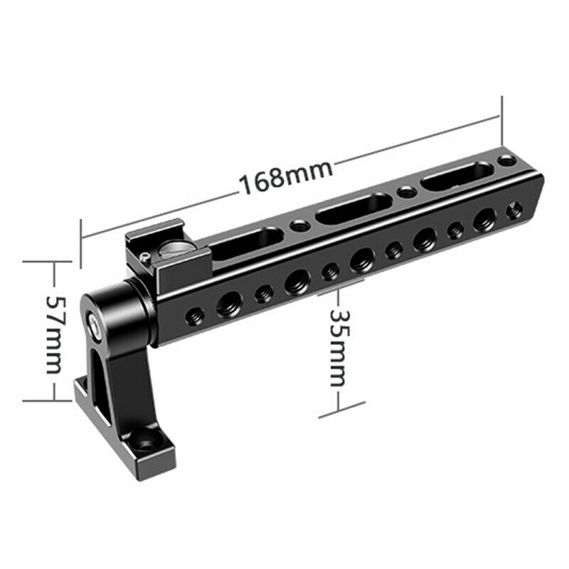 Camera Handle Grip with 1/4 Inch 3/8 Inch Threaded Holes Universal Cold ShoeZ9R8