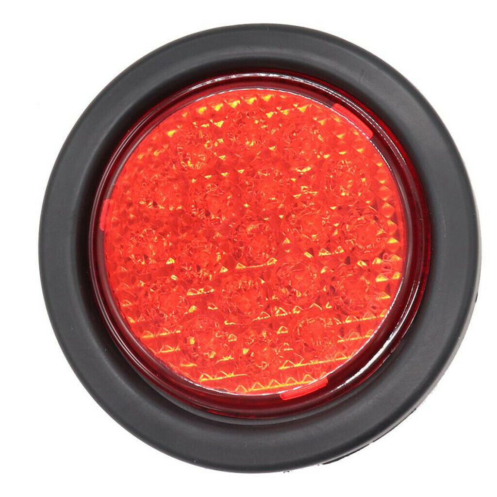 10-30V Round RED LED Tail Light Trailer Car Truck RV Camper Caravan Rear