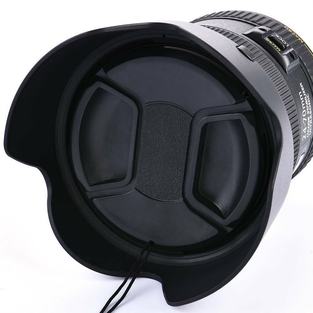 1PC 77mm Front Lens Cap Hood Cover Snap-on for Nikon Canon Tamron Tokina Sigma