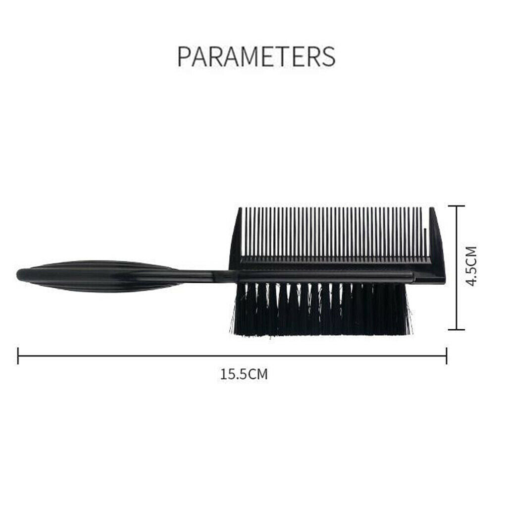 Multifunction 2-in-1 Face Duster Brushes Barber Hair Comb Styling Tools