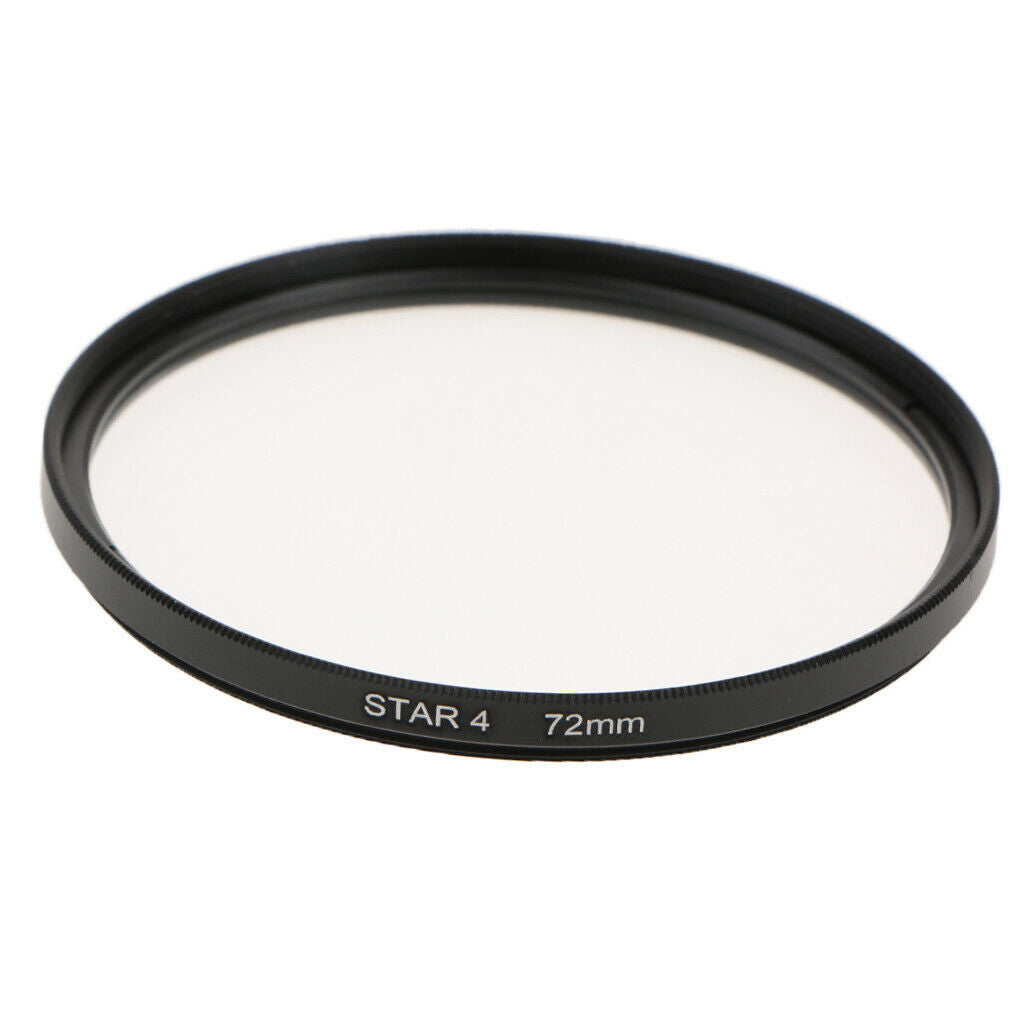 72 mm 4-Point Star Light Cross Circle Lens Filter Made of Optical Glass
