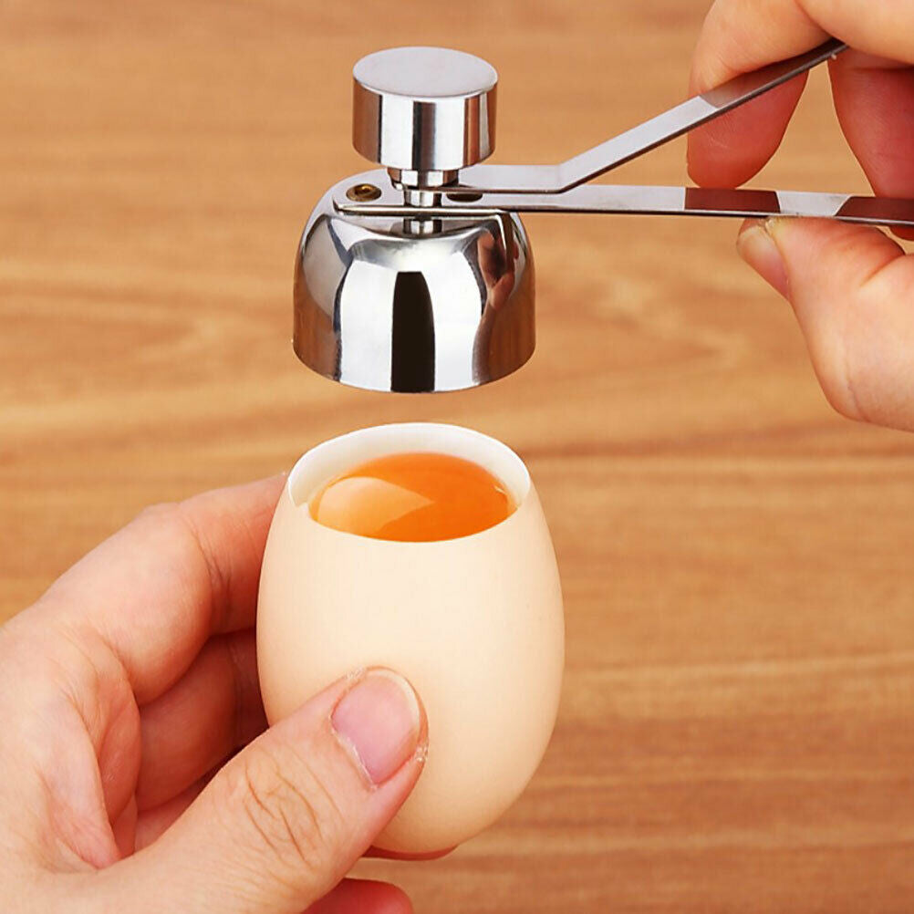 New Practical Metal Egg Scissors Egg Topper Cutter Shell Opener Stainless.l8
