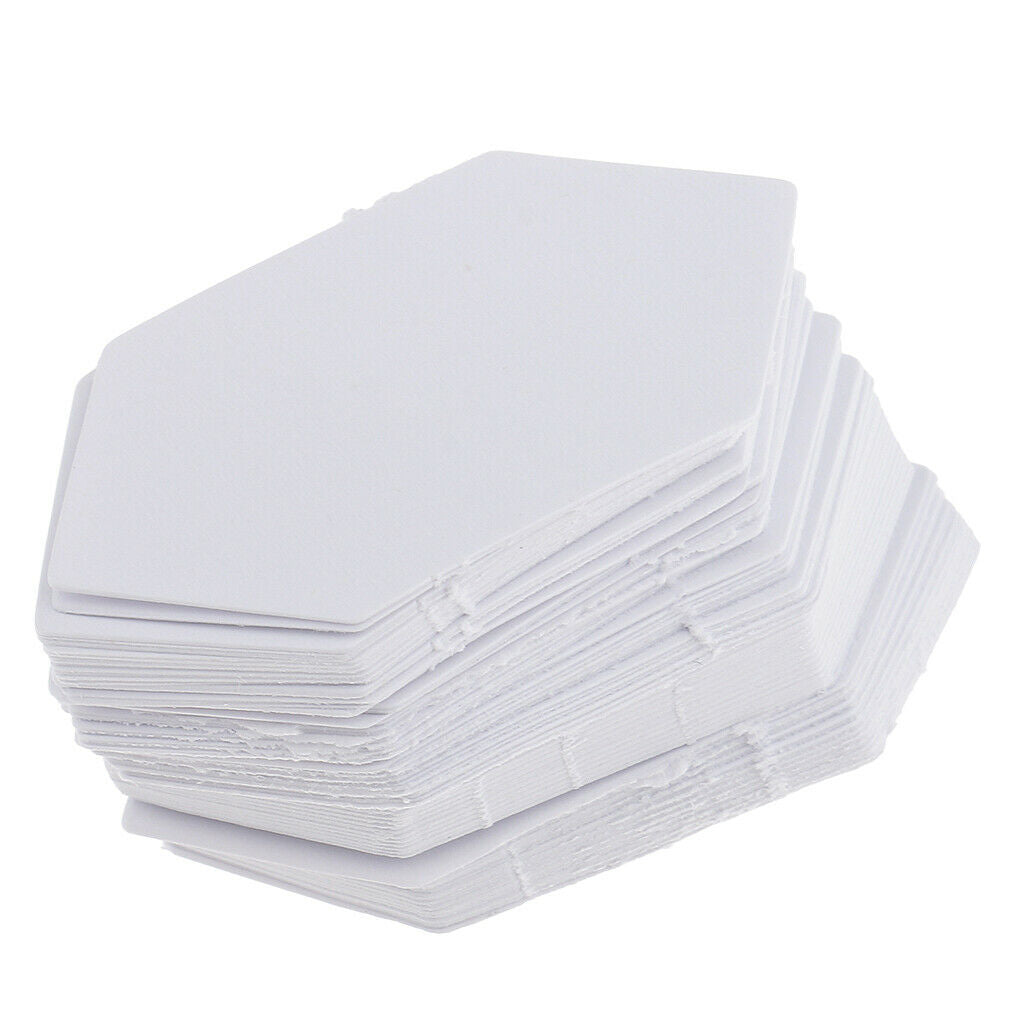 100pcs Hexagon Paper Quilt Templates English Paper Piecing Patchwork 42mm