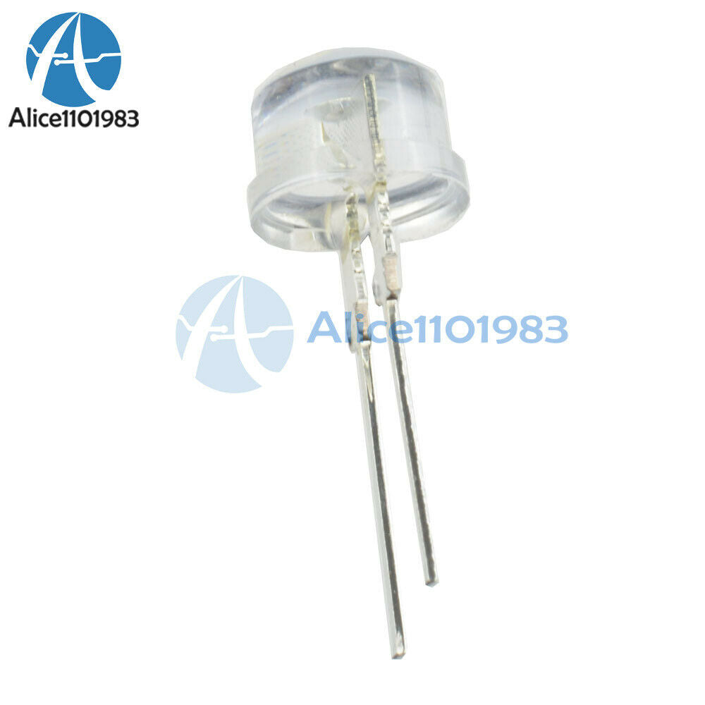 50PCS 8MM Straw Hat 0.5W LED Light Emitting Diode White LED High Power