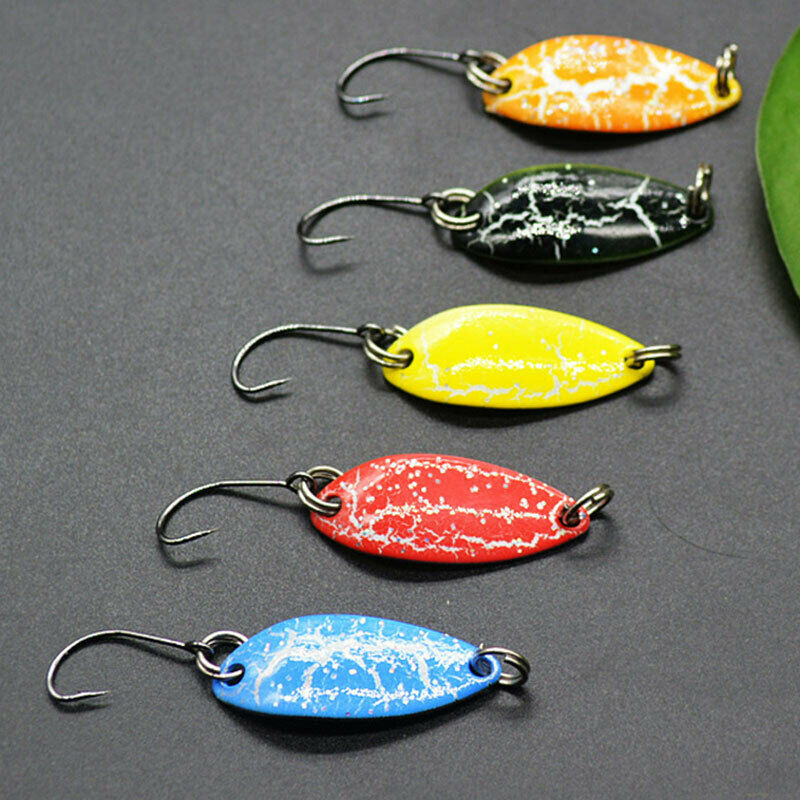5PCS Mini 3.5g Spoon Fishing Lure 30mm Metal Jigging Lure Baits Swimbait .l8
