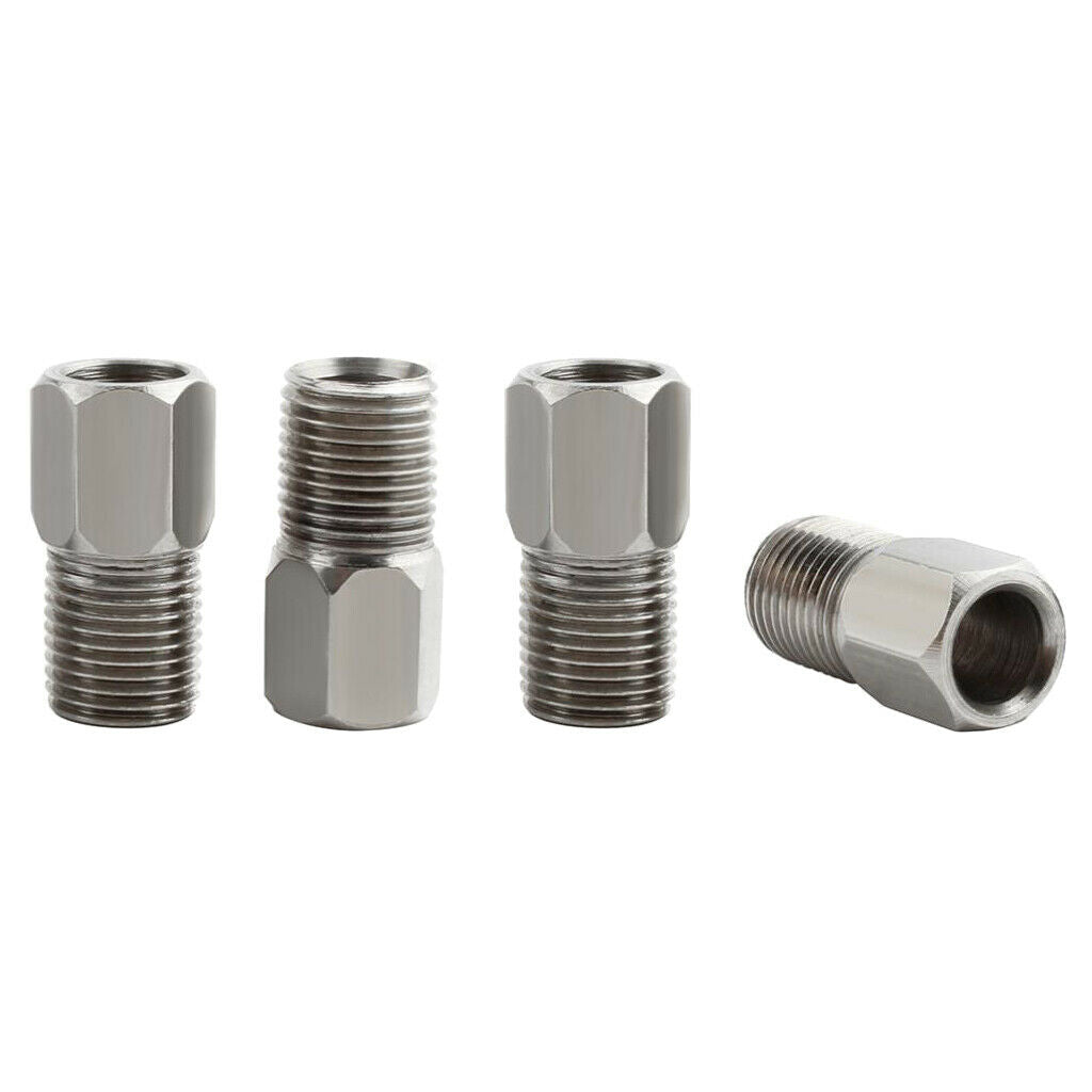 4 Pieces Bike Brake Hose Connector Hydraulic Brake Oil Hose Fitting Screw,