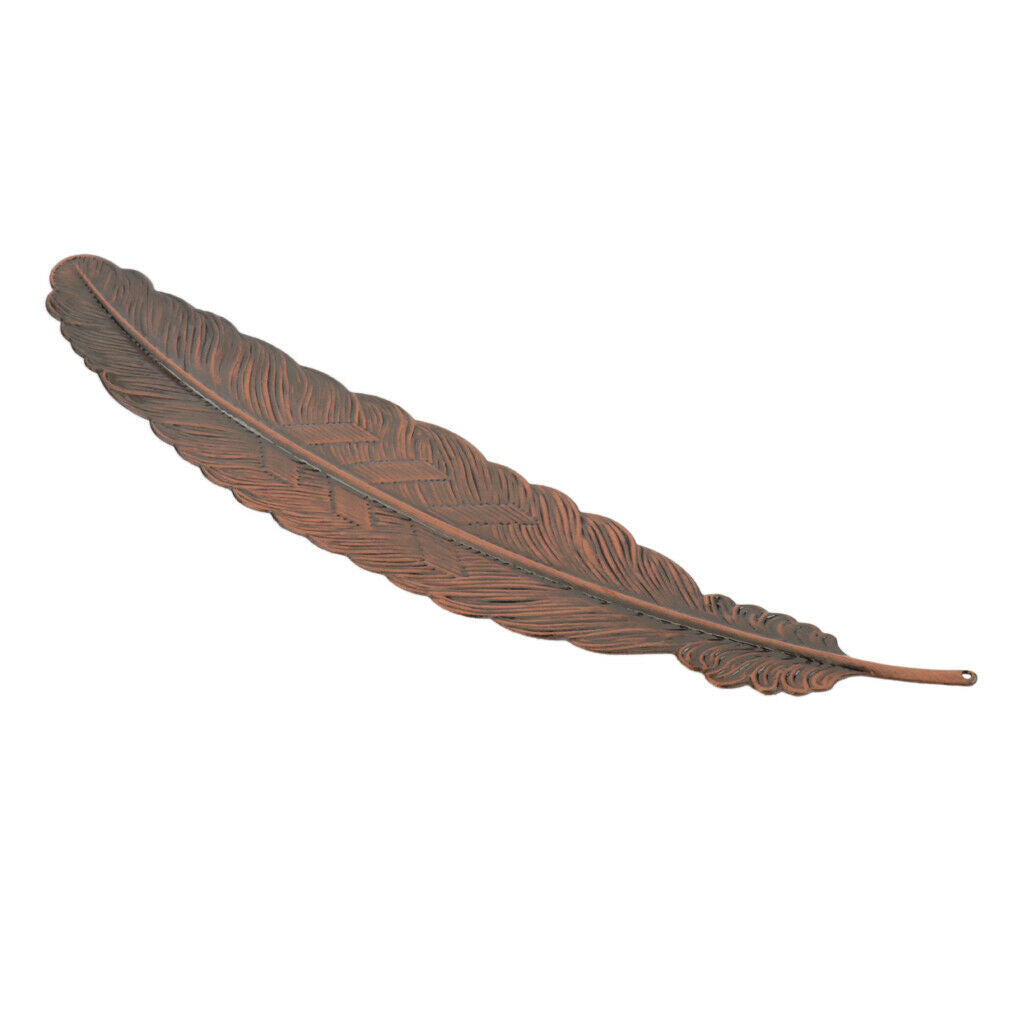 Metal Feather Creative Ultra-thin Bookmarks Stationery Office Supplies Copper