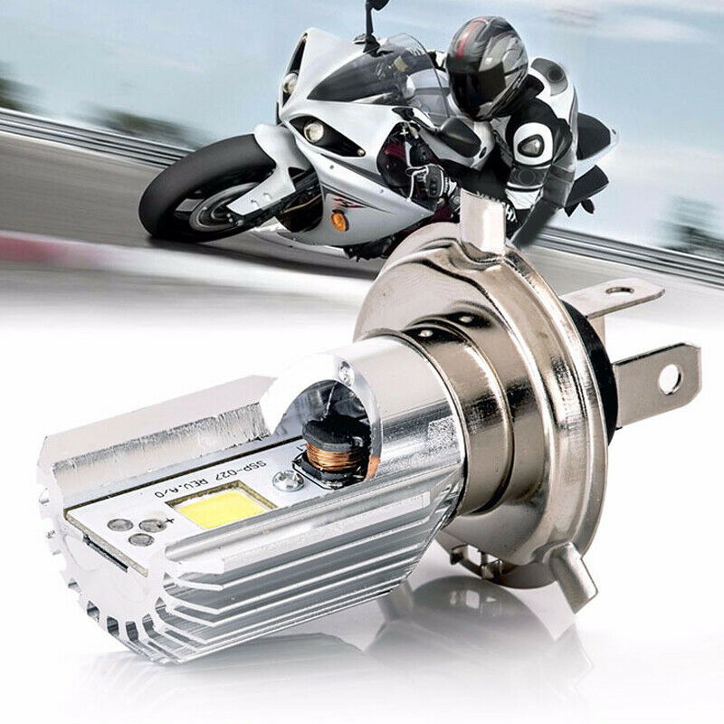 1x Motorcycle Car H4 9003 HB2 LED Bulb Hi/Lo Beam HID White Headlight High Power