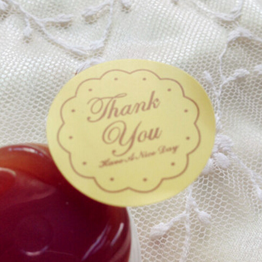 48pcs Thank You Oval Seal Labels, Stickers  for Gift Wrap, Envelopes Bags.l8