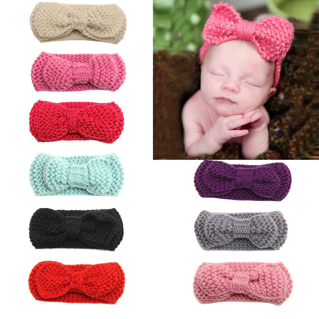 Infant Baby Girls Flower Hairbands Elastic Hook Headband