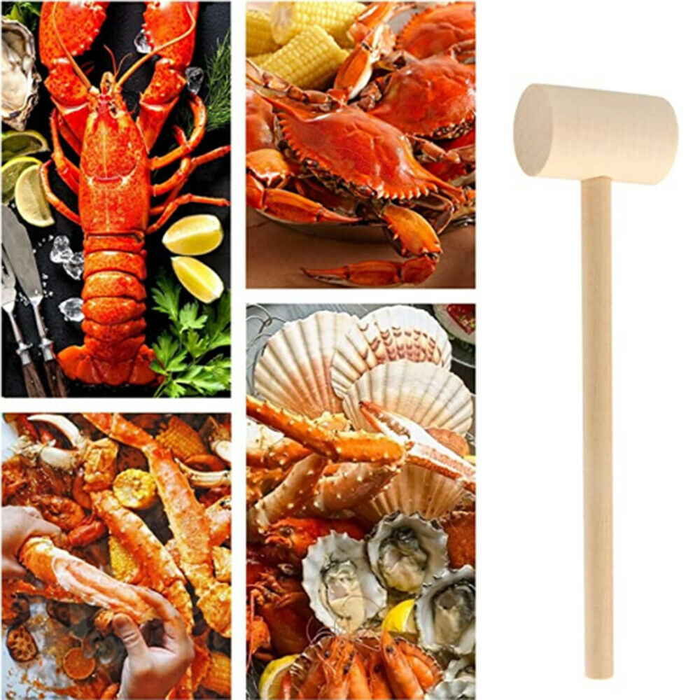 10Pcs Wooden Hammer Mini Wood Mallets For Seafood Lobster Crabs Home Hammer Tool