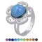 Classic Multi Color Change Ring Crystal Stone Emotion Feeling Mood Ring