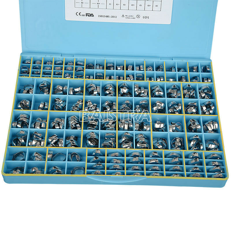 340PCS Dental Orthodontic Buccal Tubes Bands 1st Molar Sgl Roth .022 Welded Conv