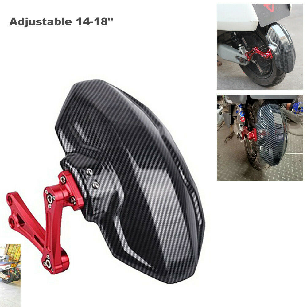 Motorcycle Rear Wheel Cover Fender Splash Guard Mudguard +Bracket Aluminum Alloy