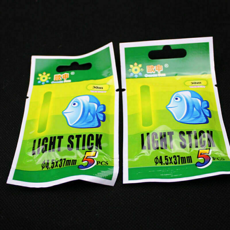 50Pcs Light Fishing Lightstick Fluorescent Float Night Dark Glow Stick