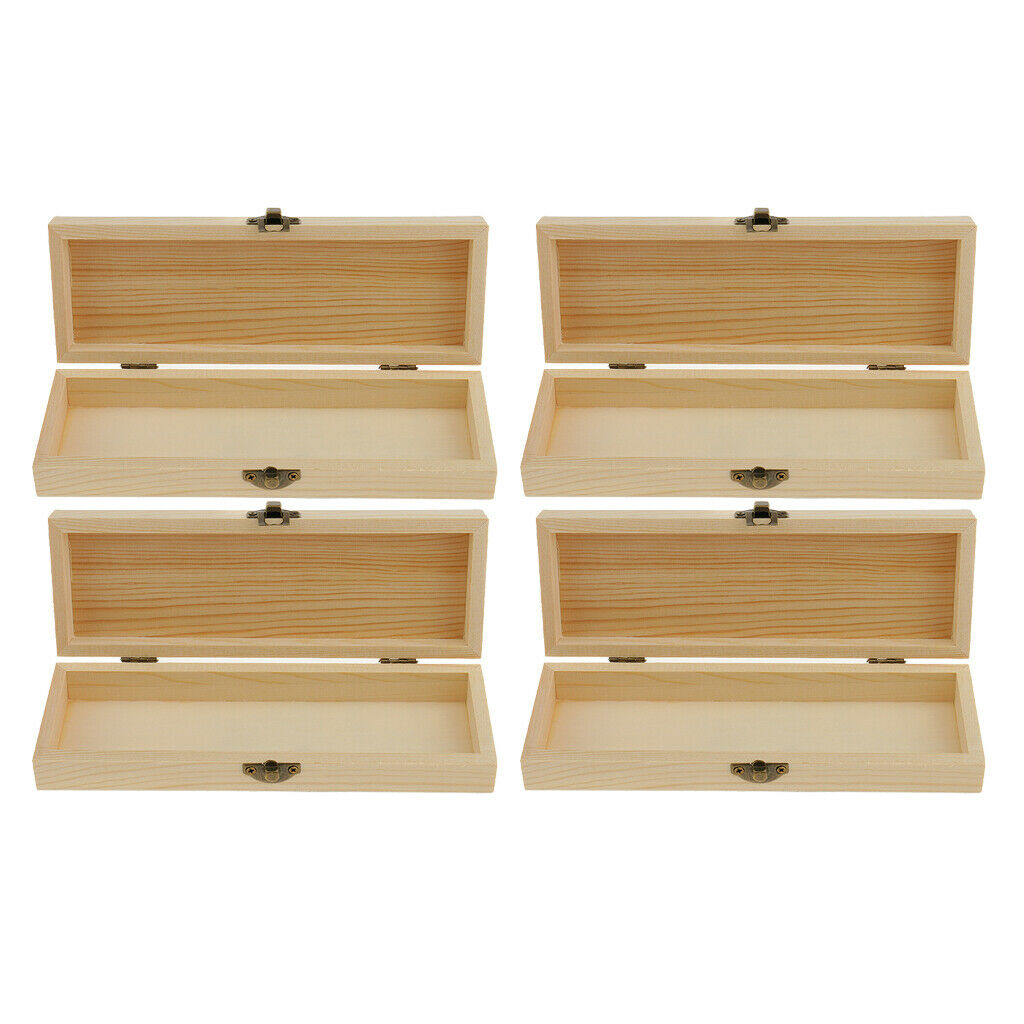 Set of 4, Jewelry Trinket Storage Box Organizer Gift Case for DIY Craft