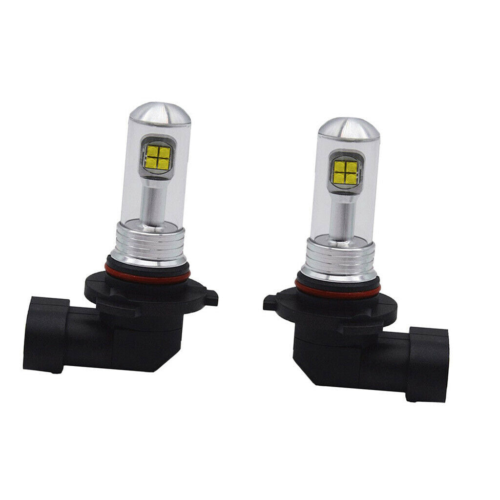 2 Pieces Car 9005 2835 80W LED Fog Lights Bulbs Driving Lamp DRL 6000K White