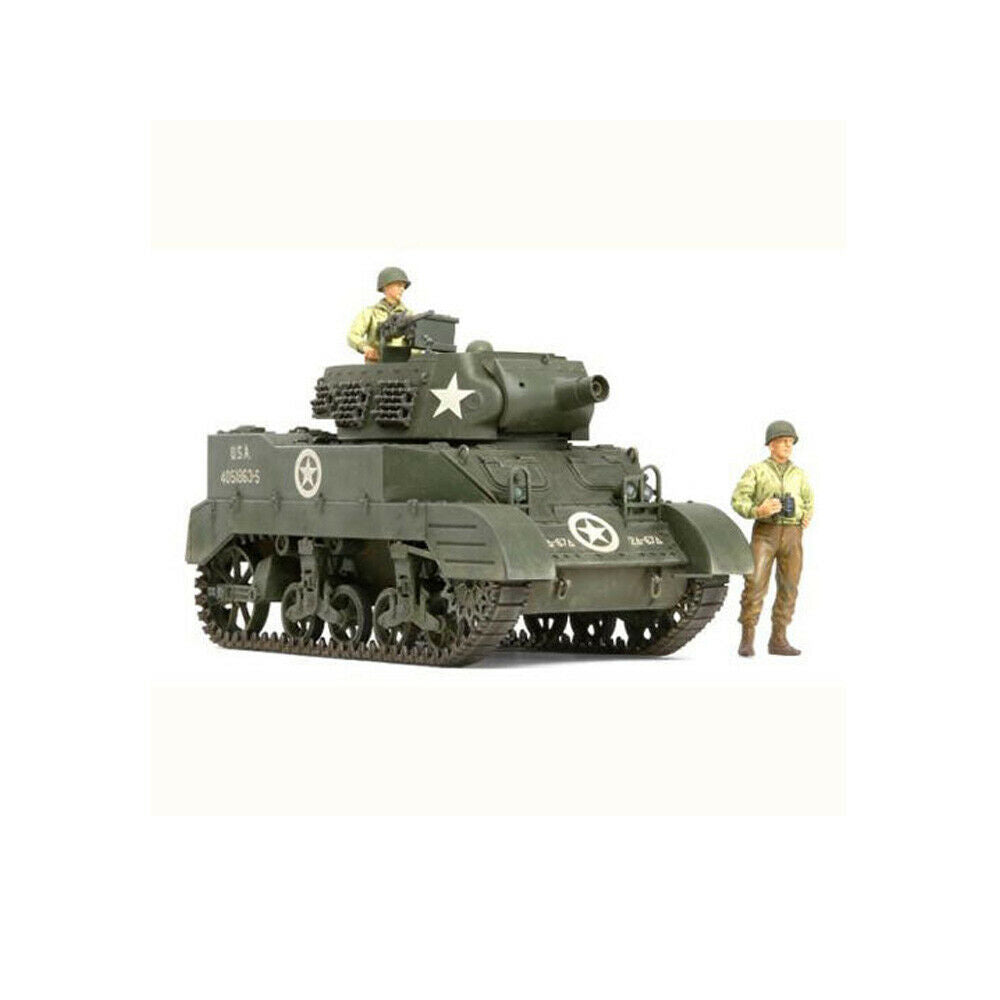 35312 Tamiya M8 Carriage With 3 Figures 1/35th Plastic Kit 1/35 Military