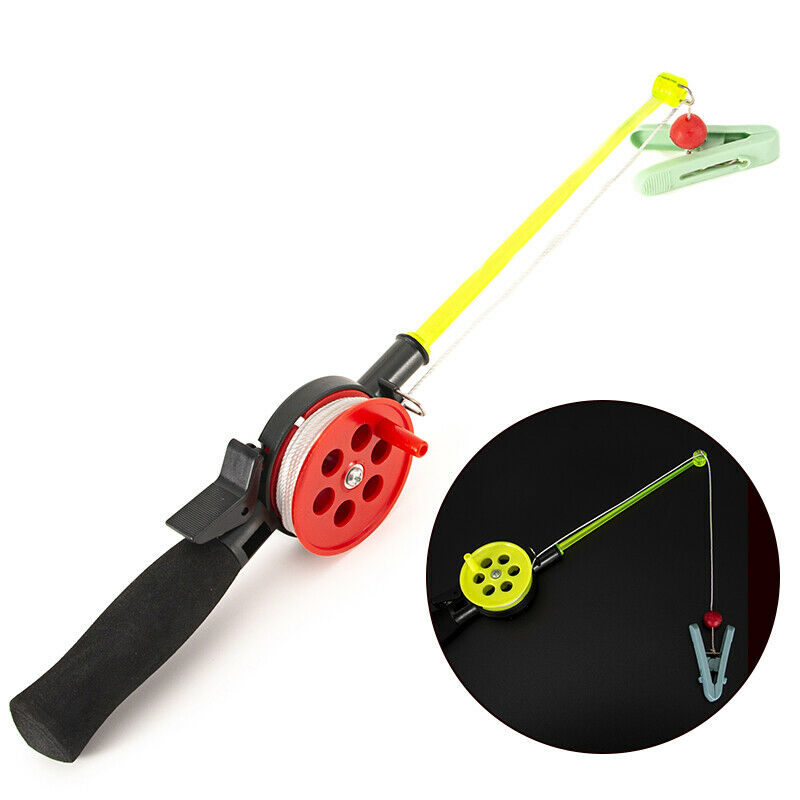 Mini Portable Kid Ice Fishing Rod with Clip for Shrimp Crab Fishing Acces.l8