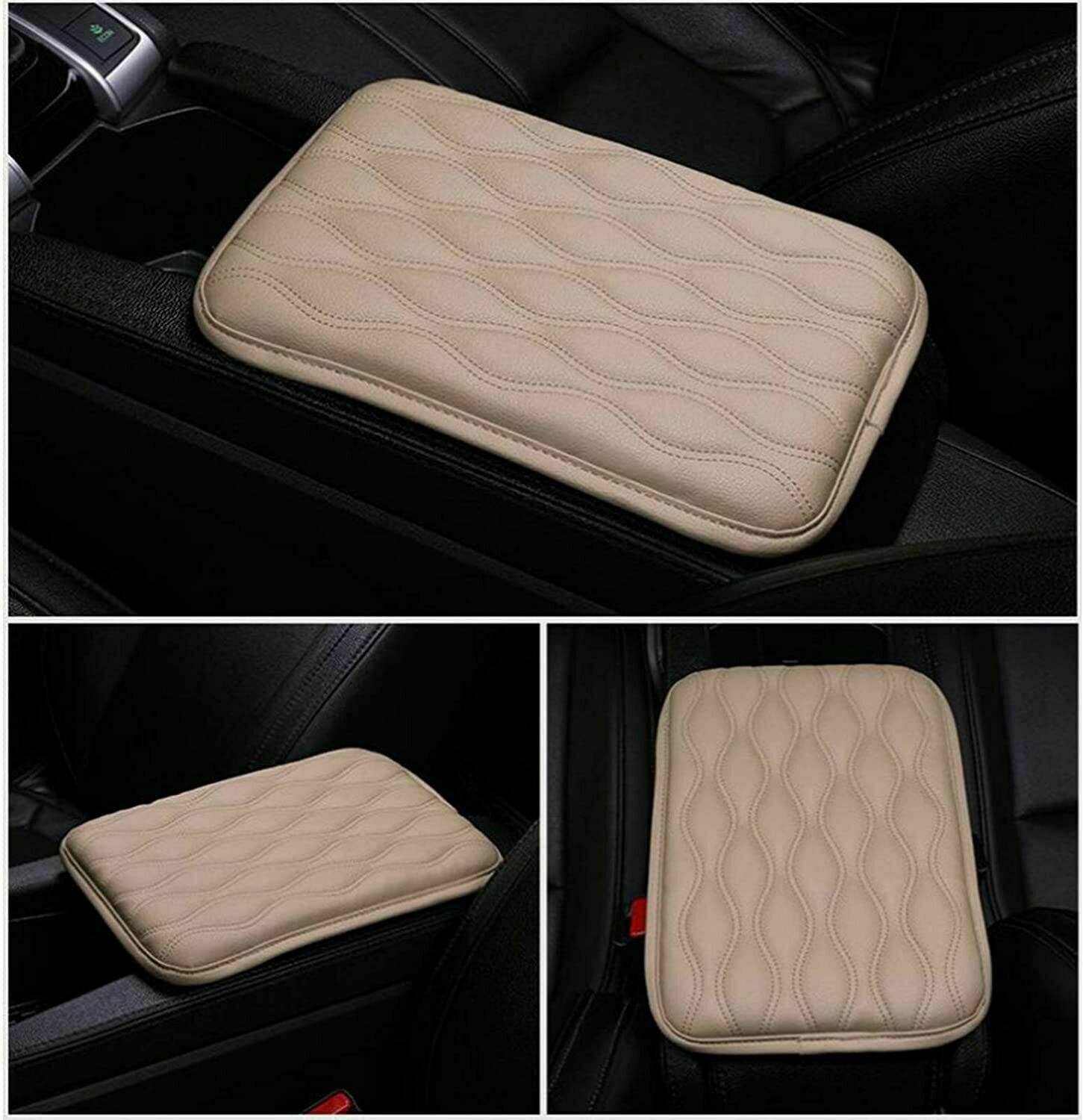 Auto Armrest Pad Cover PU Center Console Box Leather Cushion Mat Car Accessories