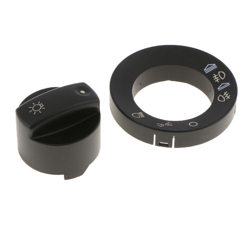 2 Pieces Headlight Fog Light Switch Repair Kit Cover for Audi 8E094153A