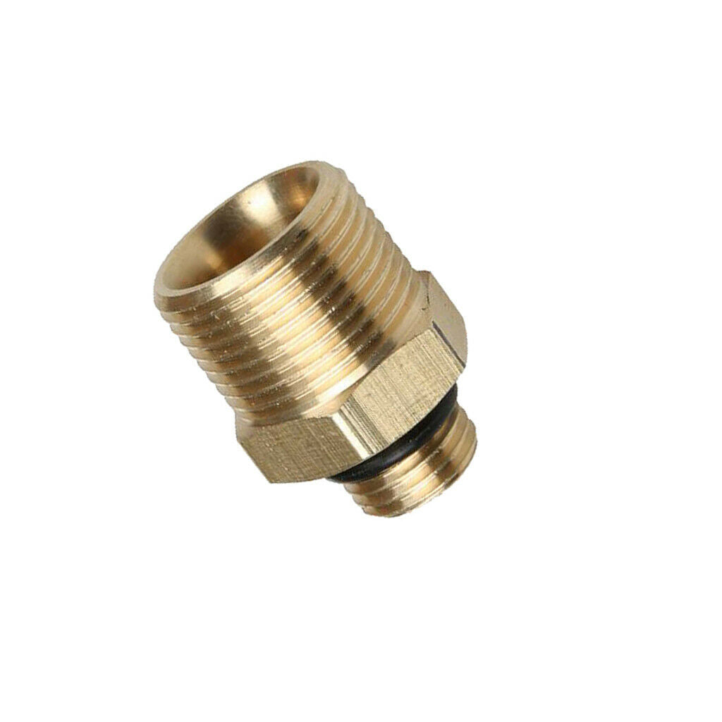 Brass M22/14mm x G1/4 Male Pressure Washer Snow Foam Lance Adapter Connector