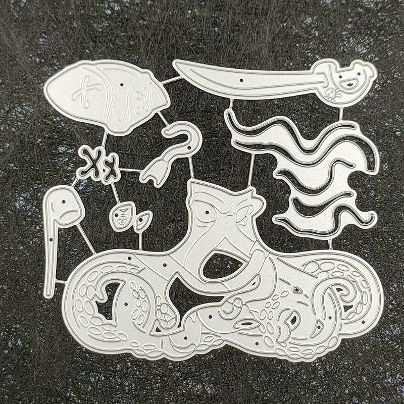 Pirate Metal Cutting Dies Stencil DIY Scrapbooking Album Paper Card Template