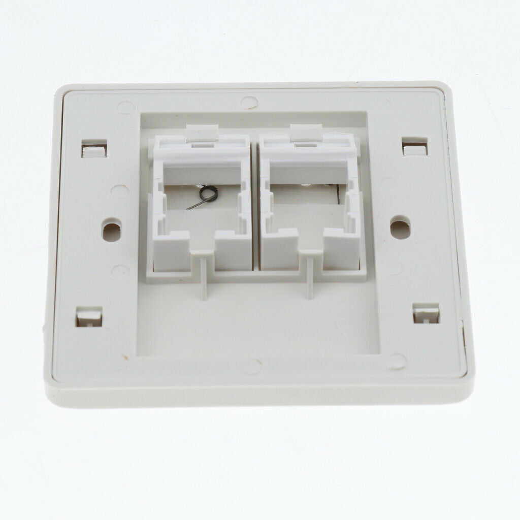 Face Plate Wall Socket /RJ11 Ethernet Single Gang 2 Ports with Keystone