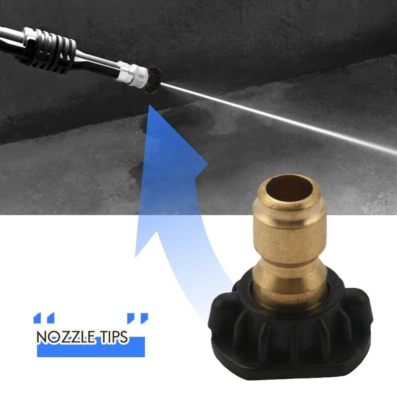 5Pcs Pressure Washer Spray Nozzles 1/4  Connection Spray Tip Set (4.0 Gpm) MulH5