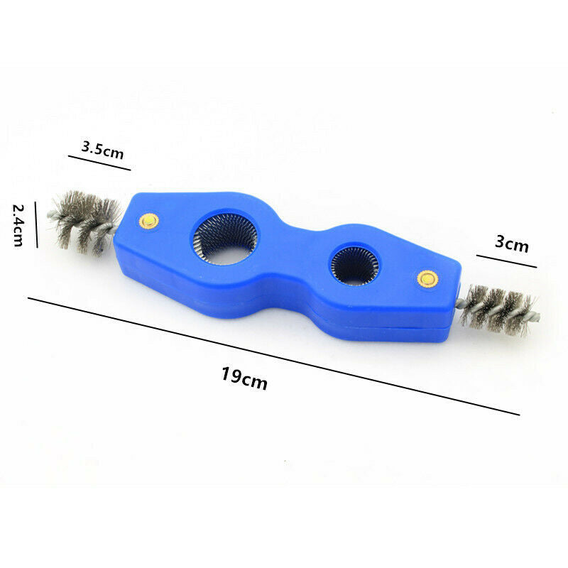4 in1 Wire Brush Battery Post Clean Tool & Plumber Copper Pipe Cleaner 7/8" 5/8"