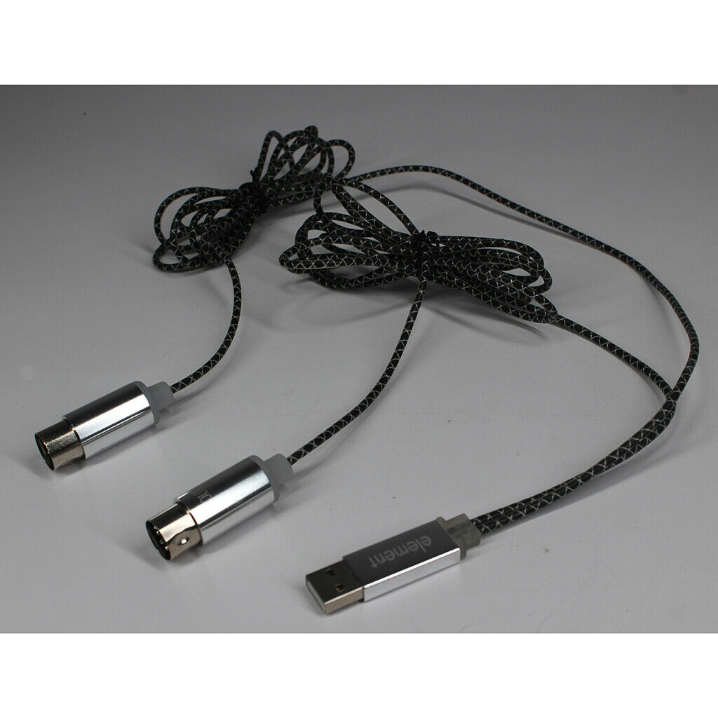 Copper MIDI to USB Converter Line Connection Dual End Cable Supplies for PC