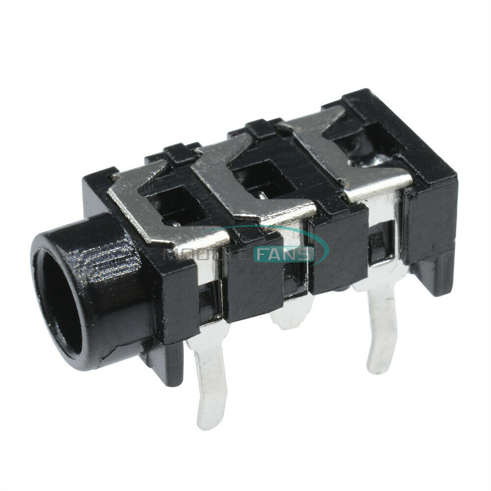 10PCS 5Pin 3.5mm Stereo Headphone Audio Jack Earphone Socket
