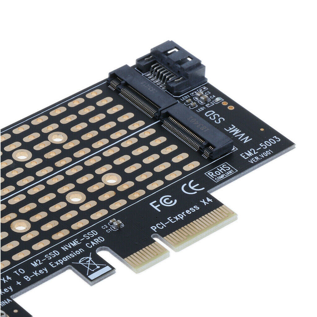M.2 to PCI  X4 Converter Card Adapter M.2 NGFF M-Key, PCIe NVME Adapter