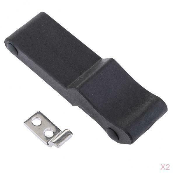 2 packs of Flexible Draw Latch 4 '' Soft Black Rubber Replacement XK710