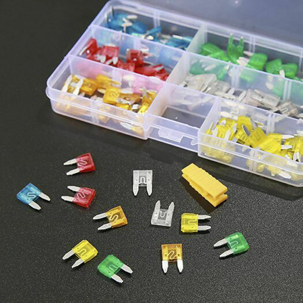 120pcs Mini Blade Fuse Assortment Set Auto Car Motorcycle SUV FUSES Kit CN37