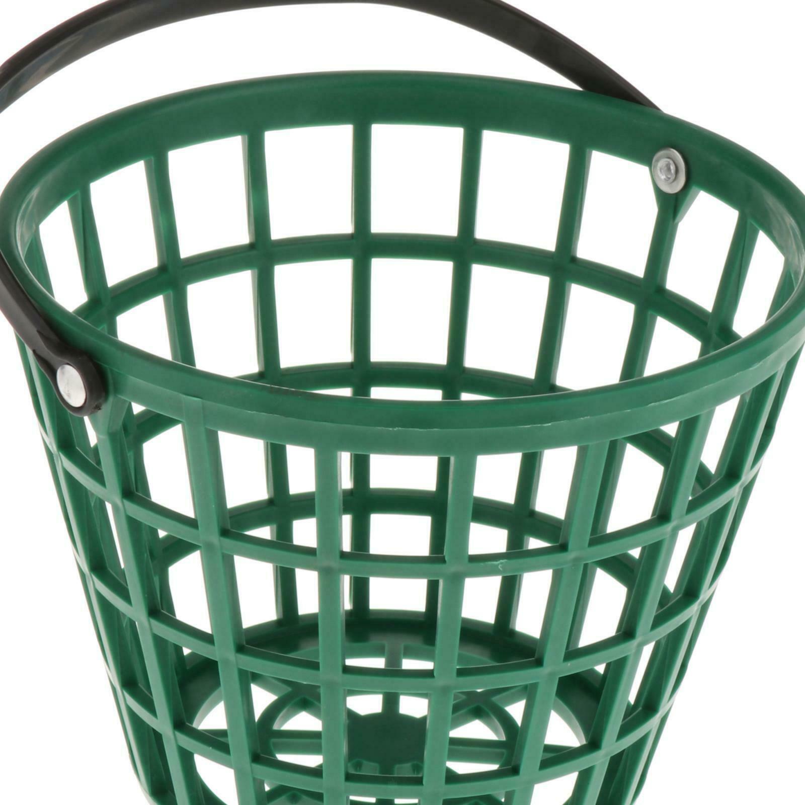 2X Solid Golf Ball Basket Golf Range Bucket Storage Organizer Holds 50 Balls