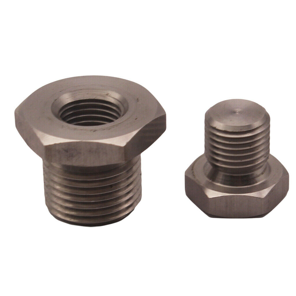 Stainless Oxygen Plug Reducer Adapter To Enclose M18x1.50 Oxygen Sensor Thread