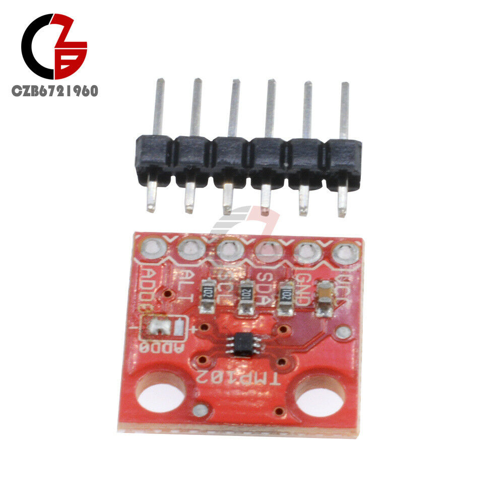 Red DC 1.4V-3.6V TMP102 Digital Temperature Sensor I2C Breakout Module 1.5x1.5cm